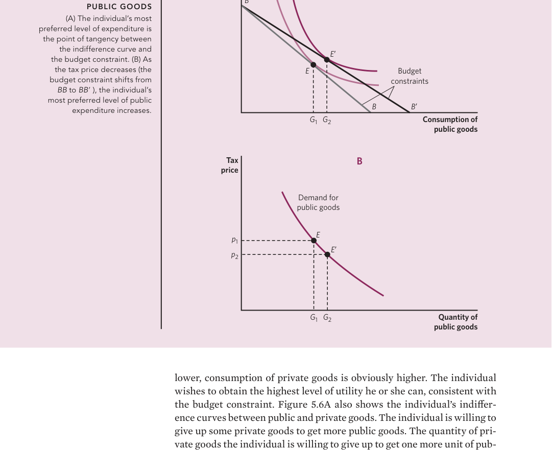 Individual demand for public goods